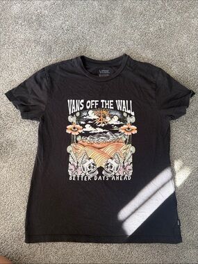 Vans Black Graphic Tee Better Days Ahead